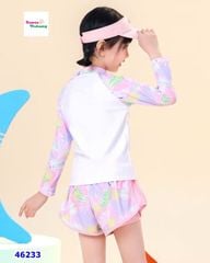 Bộ bơi Ylike dài tay trắng Summer
