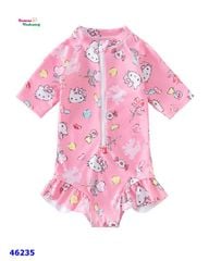 Bộ bơi liền hồng nhạt Kitty