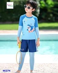Set bơi  Ylike 3 món xanh cá mập
