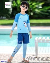 Set bơi  Ylike 3 món xanh cá mập