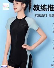 Bộ bơi liền Ylike xanh đen Akiss