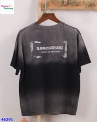 Áo thun đen loang Sanis