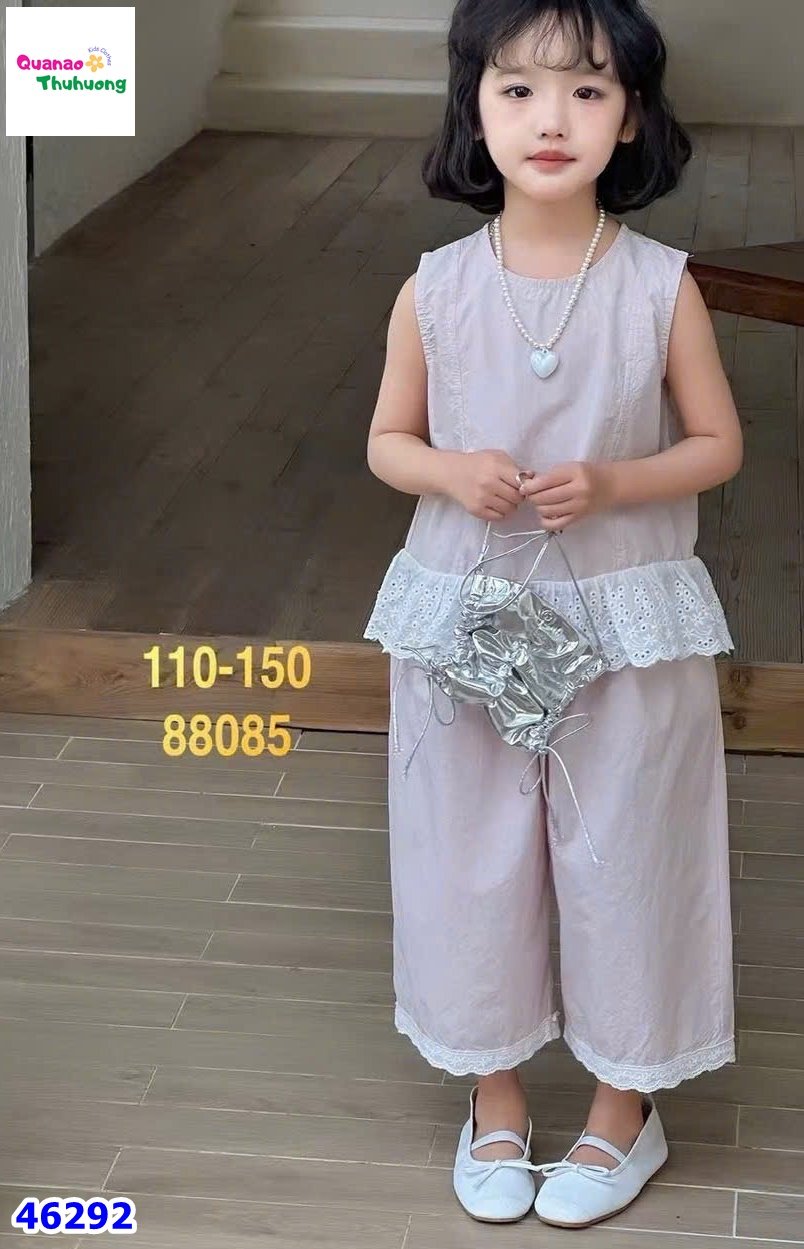 Set bộ hồng viền ren trắng