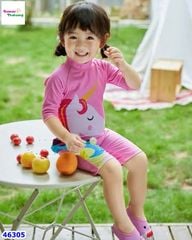 Bộ bơi liền hồng Pony