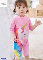 Bộ bơi liền hồng Pony