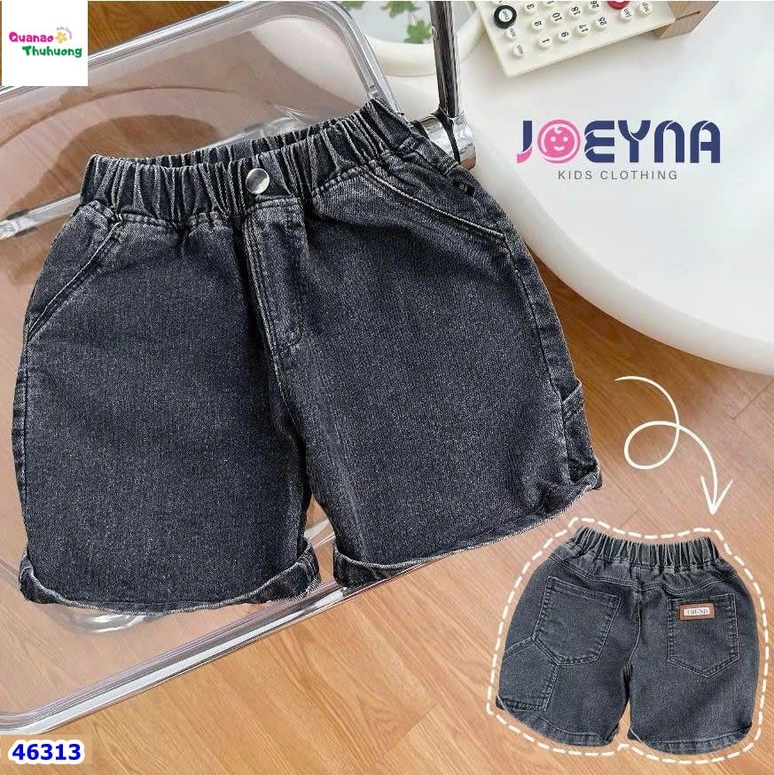 Quần short jean Joeyna xám đen