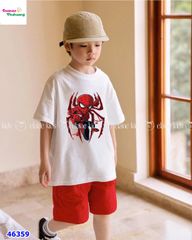 Bộ Elaine trắng Spiderman đỏ