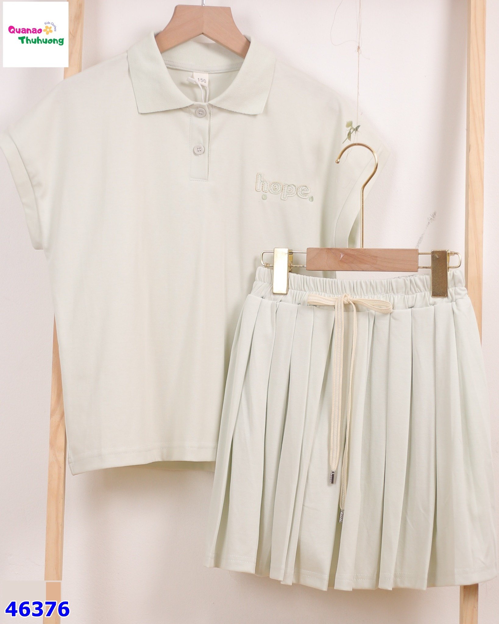 Set váy Polo xanh Hope
