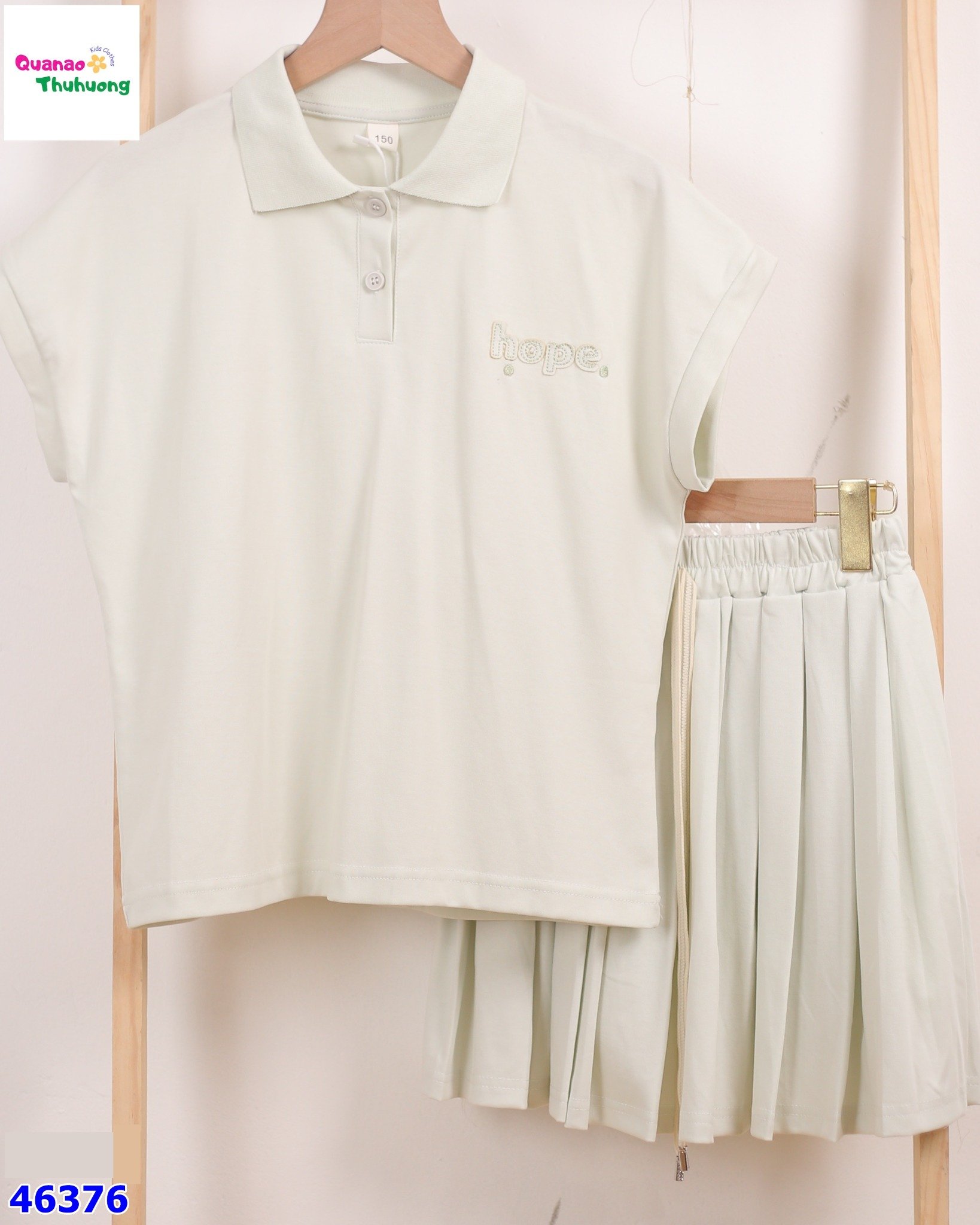 Set váy Polo xanh Hope