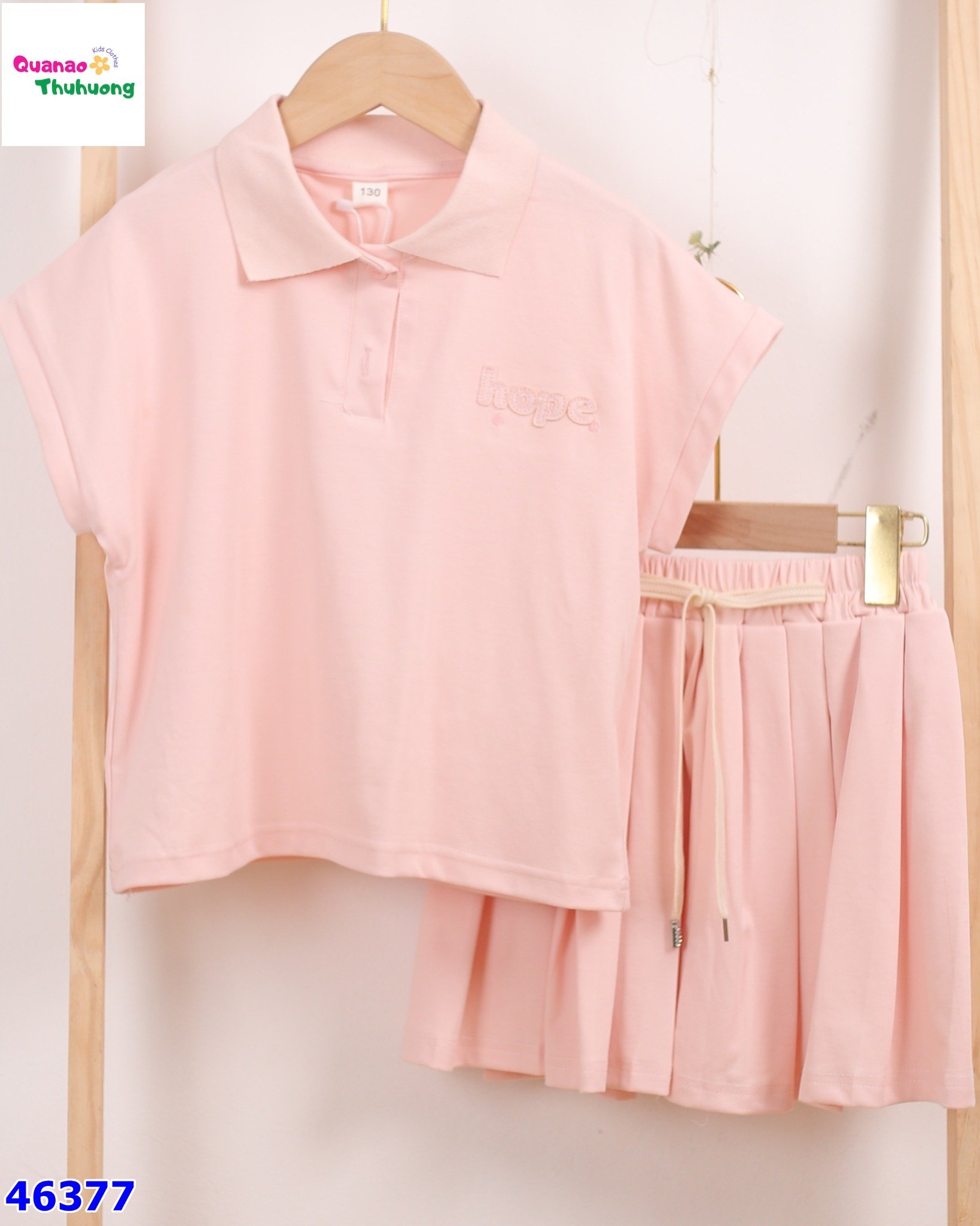 Set váy Polo hồng Hope