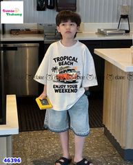 Bộ Elaine áo trắng xe buýt