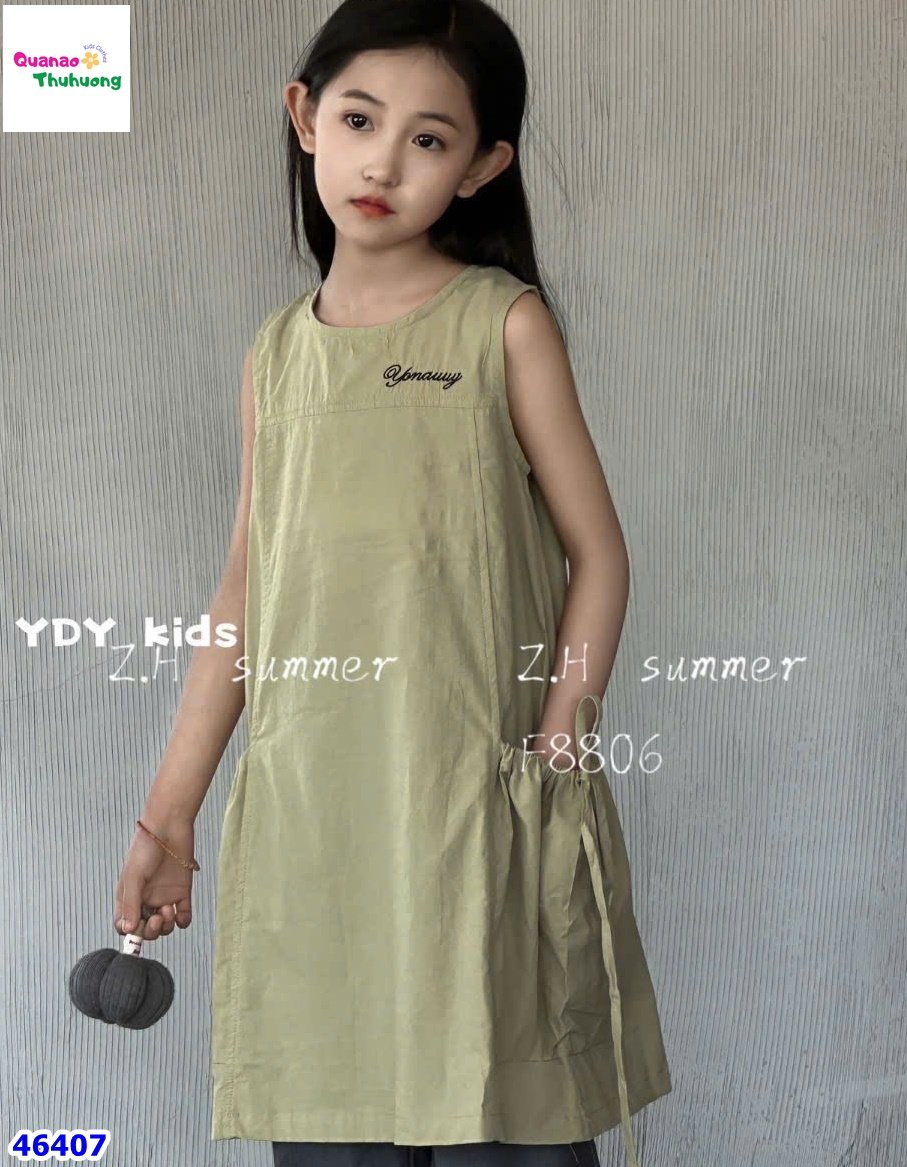 Đầm ZH xanh sát nách Yonauuy