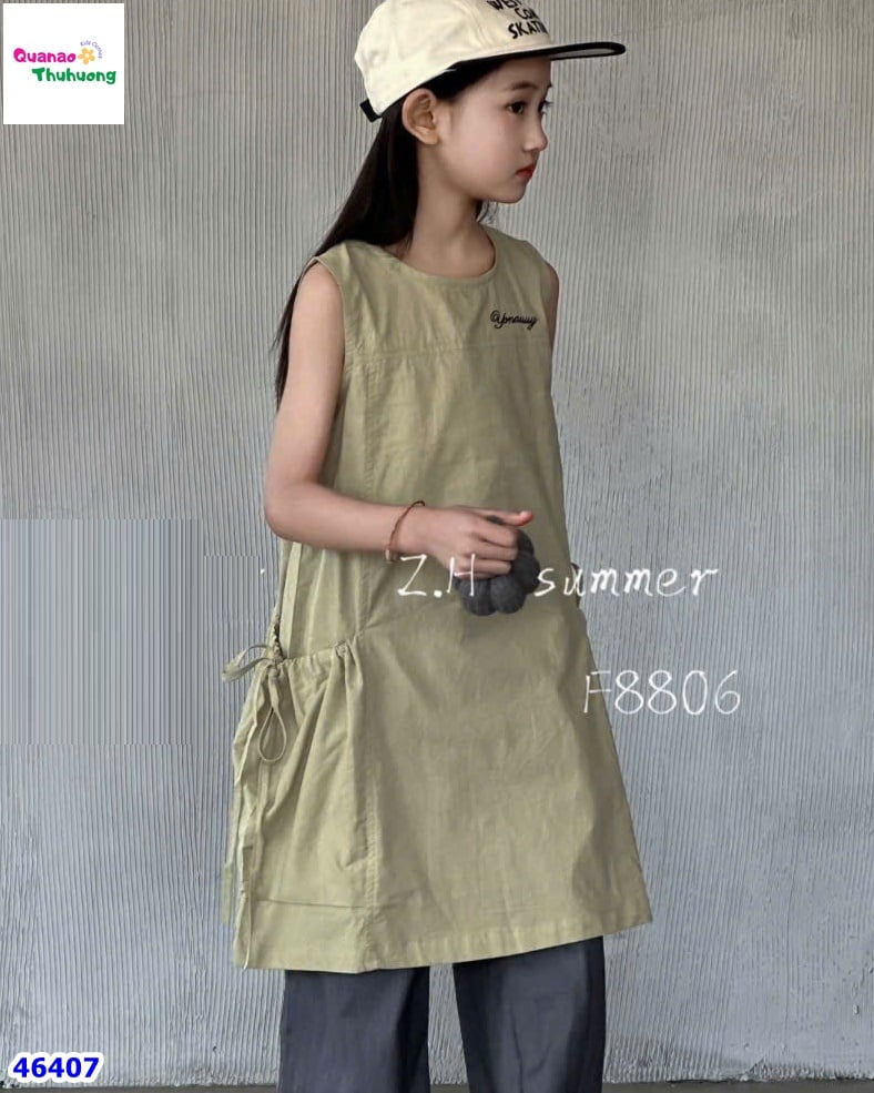 Đầm ZH xanh sát nách Yonauuy