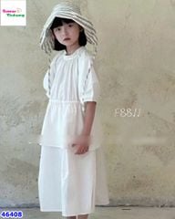 Đầm ZH trắng xòe phồng