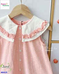 Đầm June hồng chấm bi