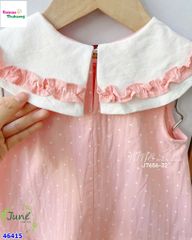Đầm June hồng chấm bi