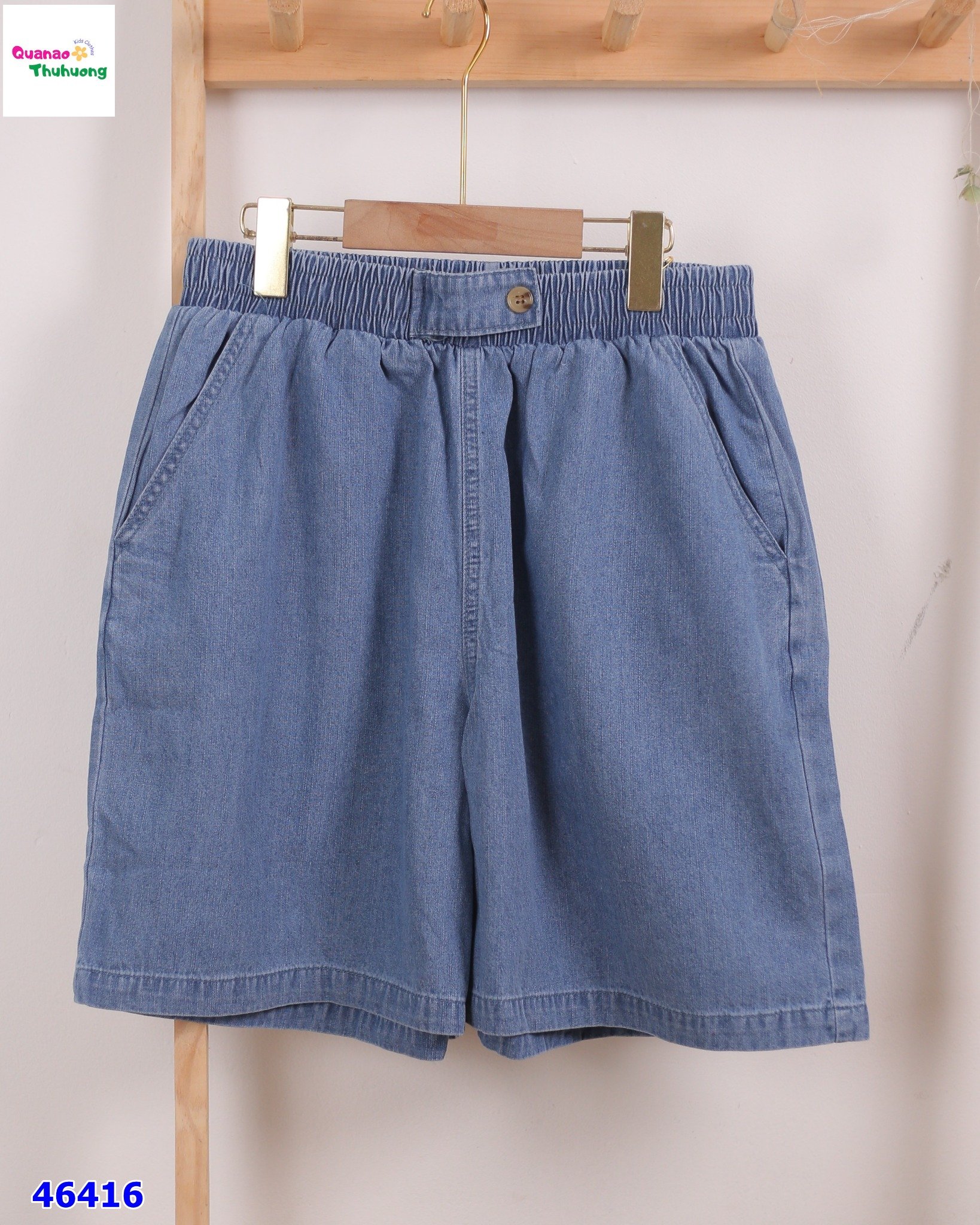 Short jean xanh nhạt