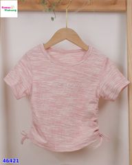Áo croptop hồng nơ ngọc trai