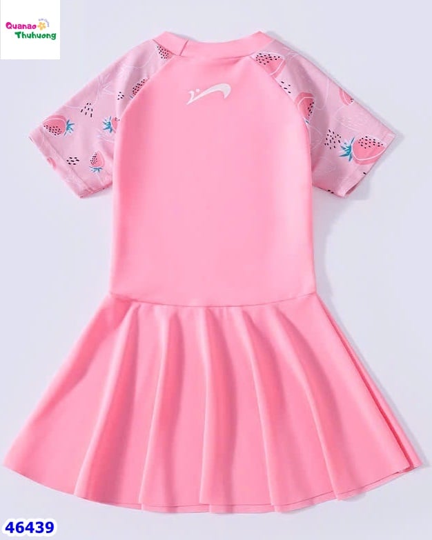 Váy bơi Ylike hồng tay tím+quần