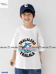 Bộ Elaine trắng Cá mập Tralala, quần jean