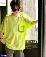 Áo thun ZEXI đen xanh chữ U