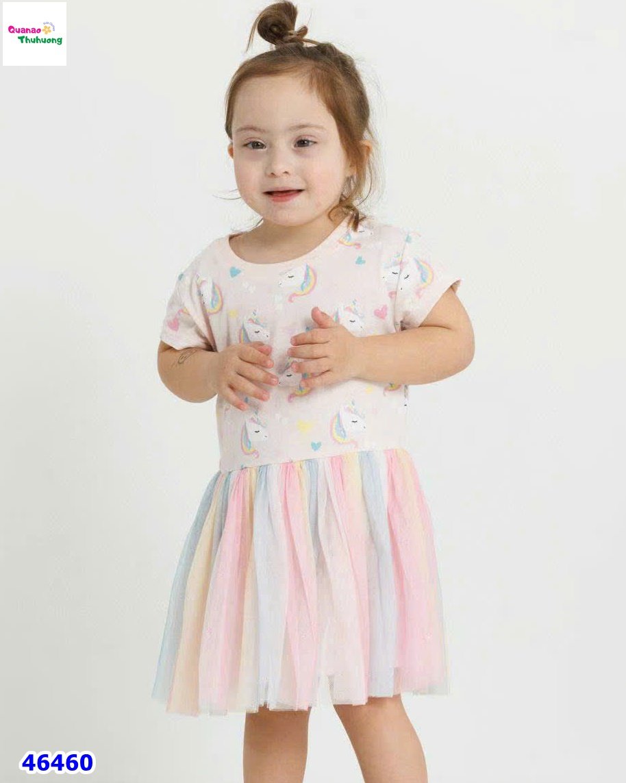 Đầm Delta hồng nhiều Unicorn