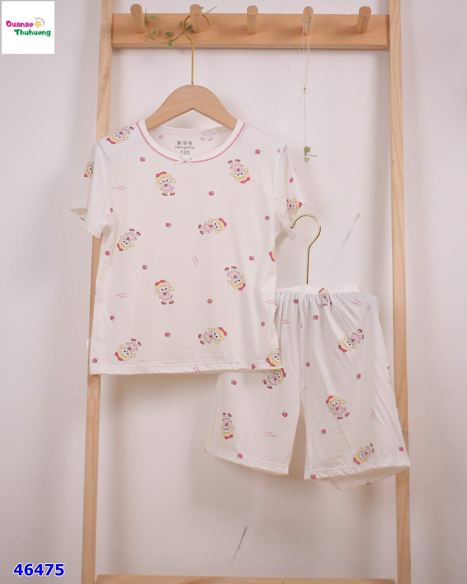 Bộ Tencel kem cô gái