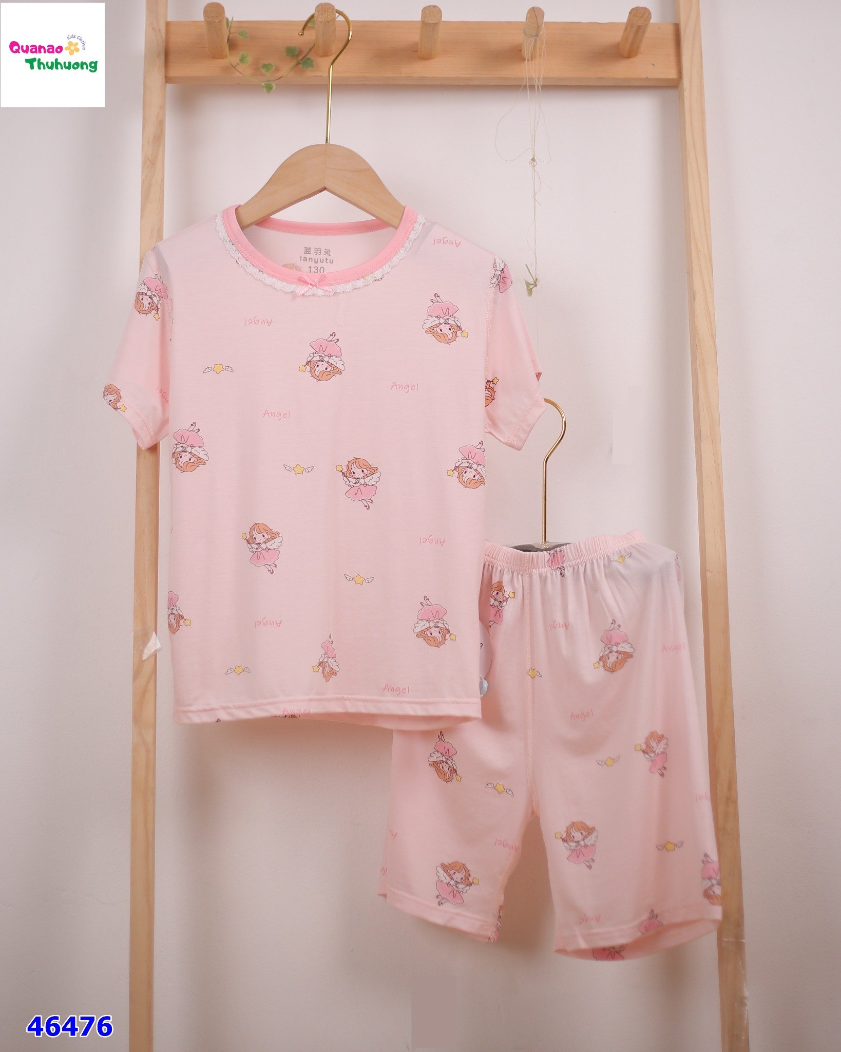 Bộ Tencel cô tiên hồng