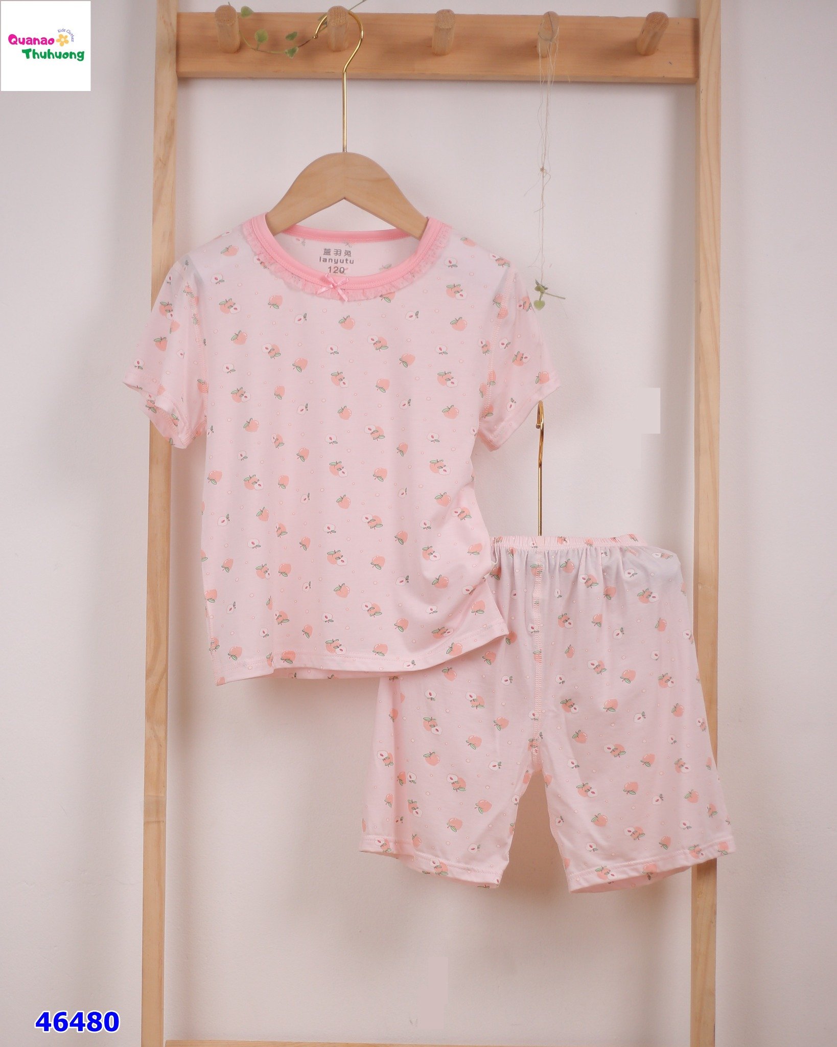 Bộ Tencel trái đào