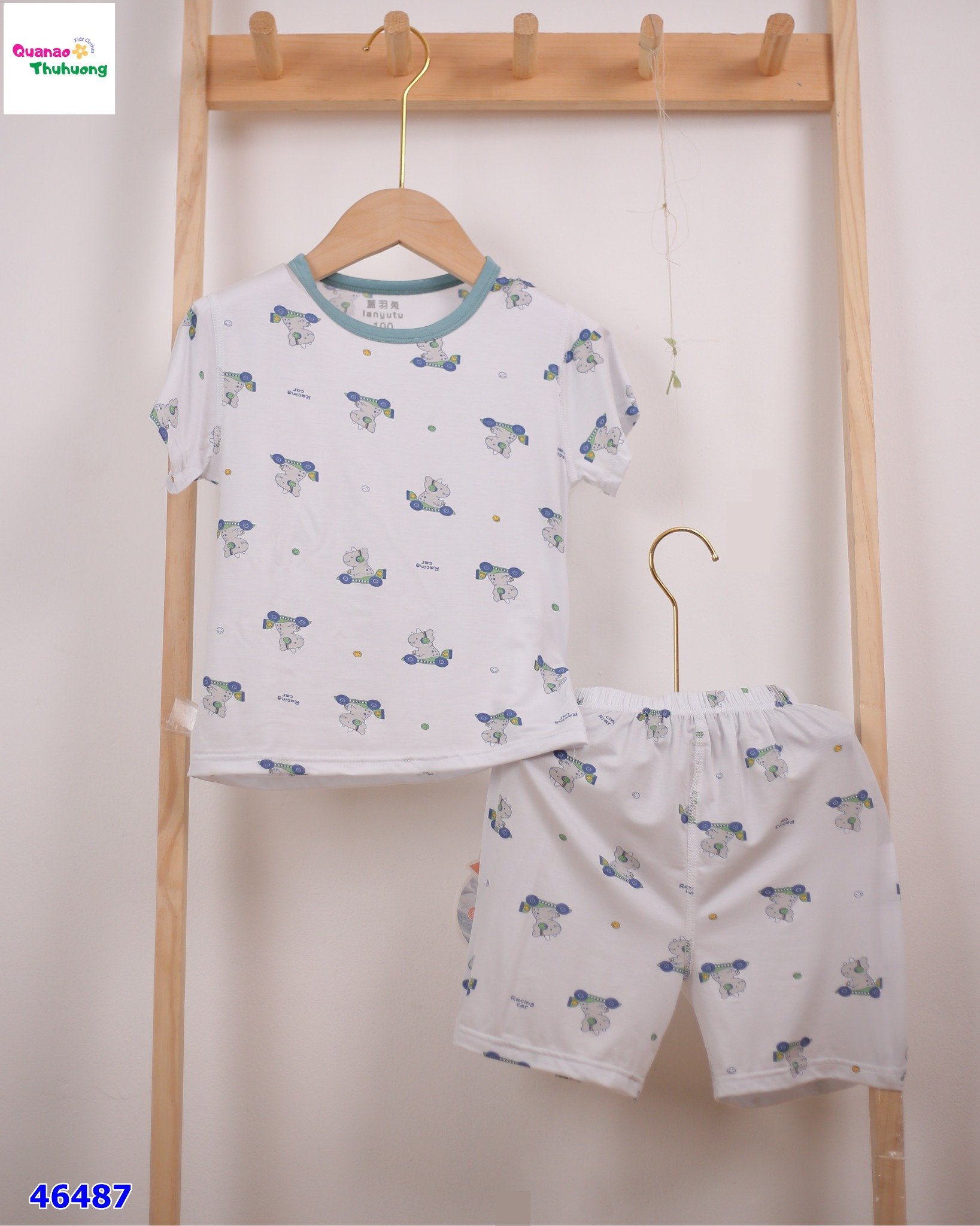 Bộ Tencel khủng long lái xe