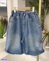 Quần short jean xanh A