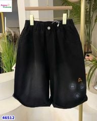 Quần short jean đen A
