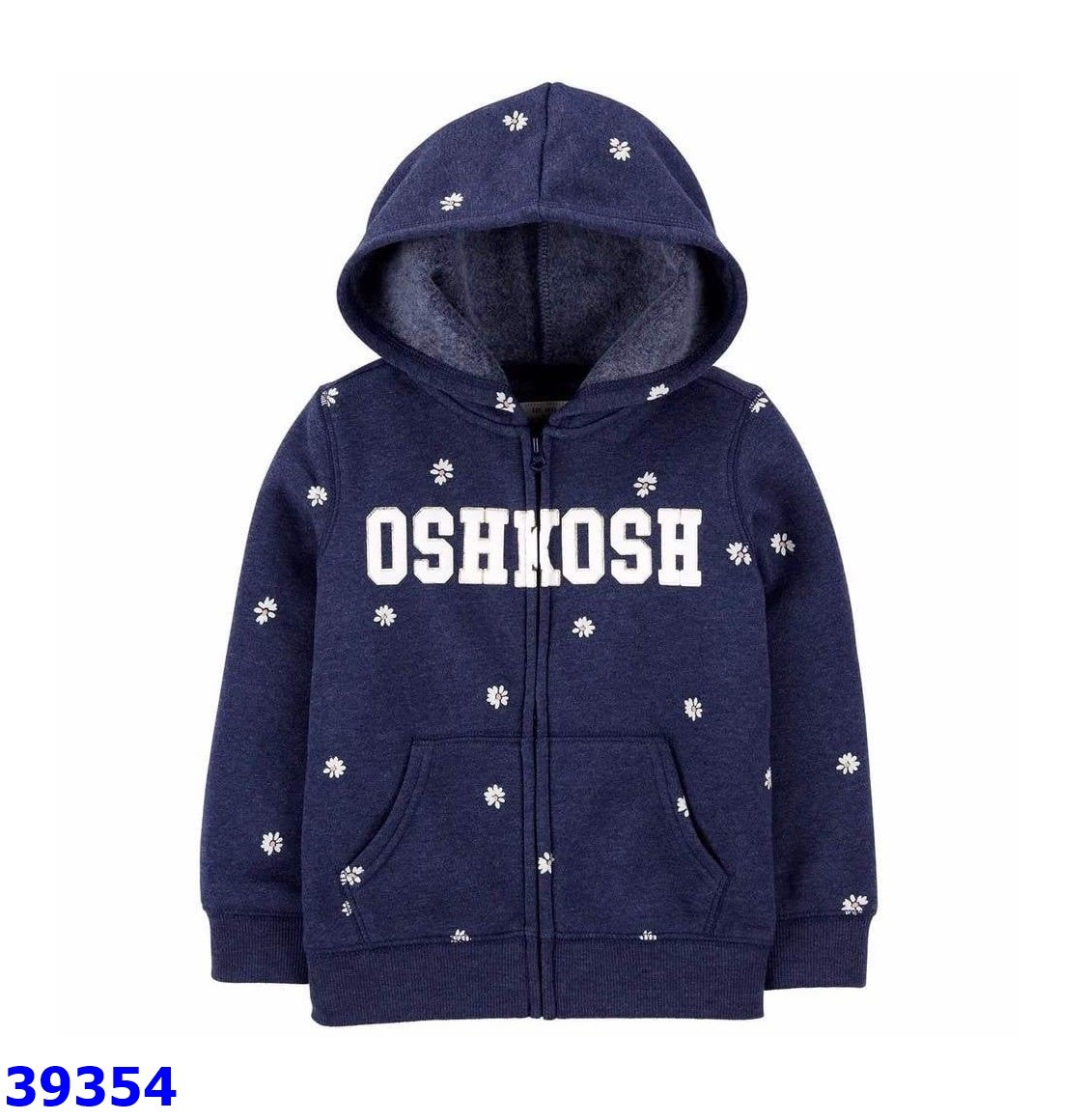 Áo khoác OshKosh xanh hoa trắng