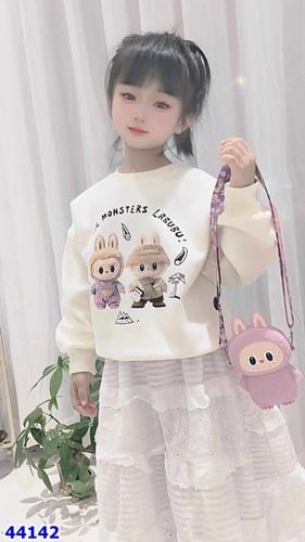 Hoodie be Labubu Mohstes + túi - size 110
