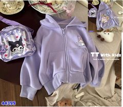 Áo khoác NNBB tím Kuromi+túi đeo