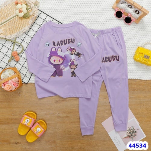 Bộ dài Disney Tím Labubu - size 5-6y