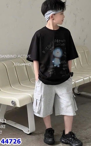 Áo Banbino đen Doraemon
