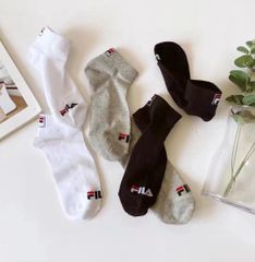 Set vớ 3 đôi FILA đen - xám - trắng