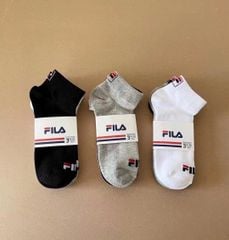 Set vớ 3 đôi FILA đen - xám - trắng