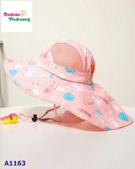 Nón đi biển hồng thỏ