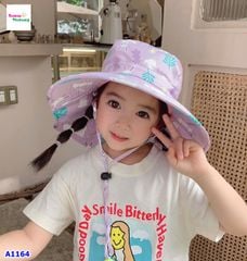 Nón đi biển tím thỏ