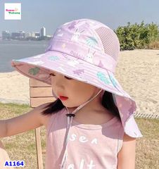 Nón đi biển tím thỏ