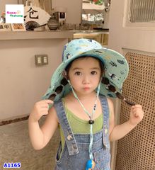 Nón đi biển xanh cá