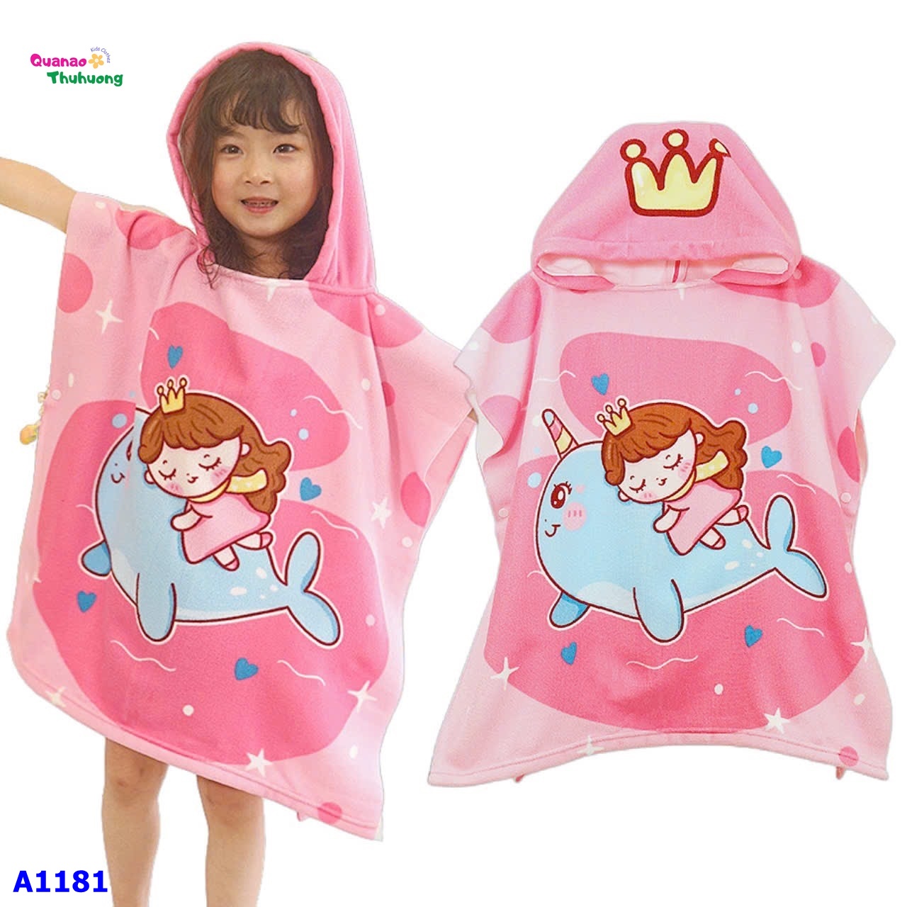 Khăn choàng hồng cô bé (tặng túi đựng)