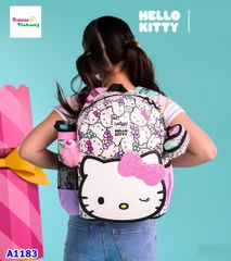 Balo Smiggle trắng Hello Kitty