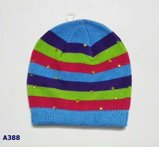 Nón len sọc nhiều màu - sz 38cm
