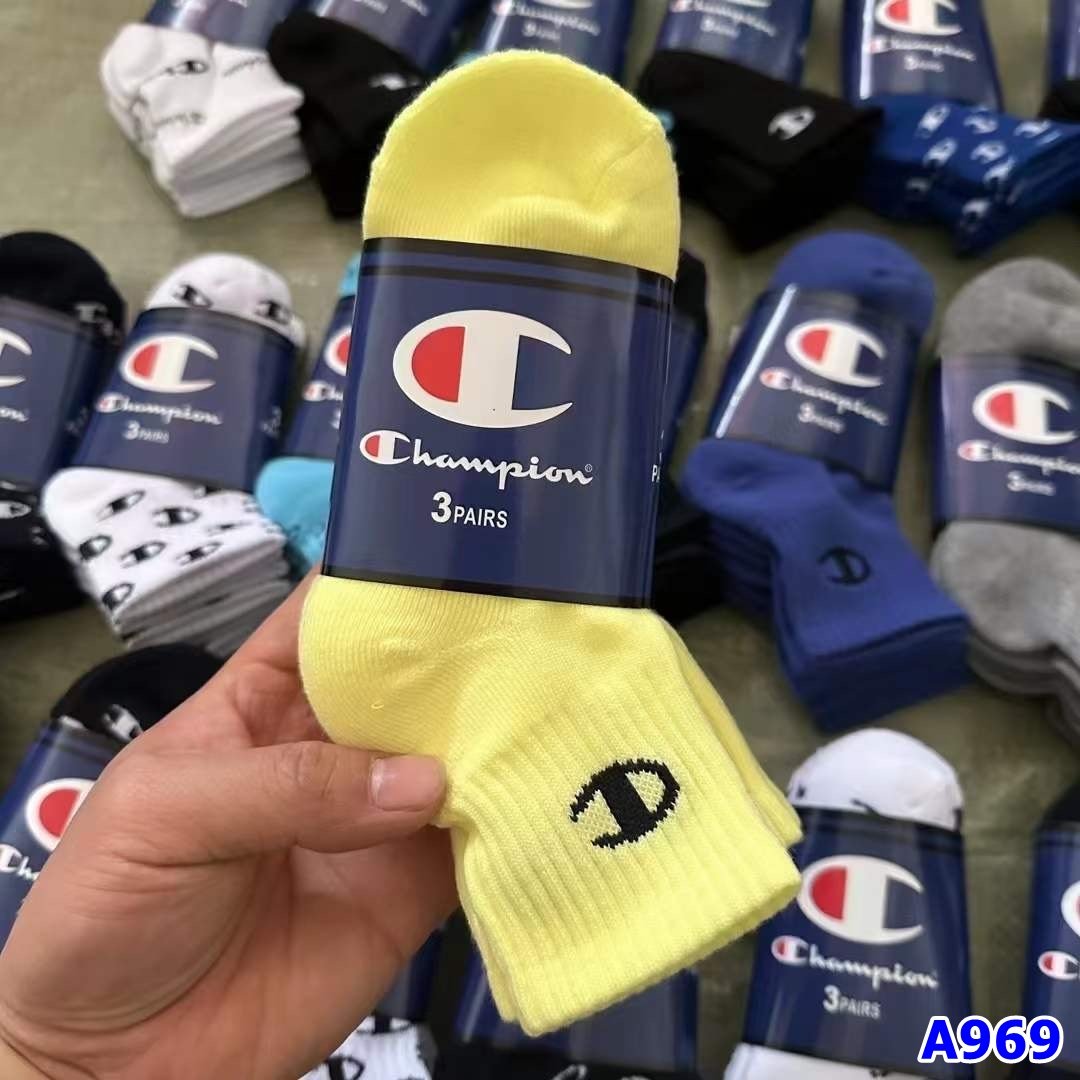 Set 3 vớ Champion vàng chanh