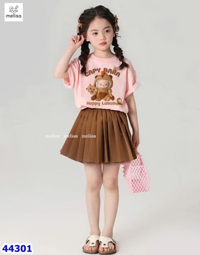 Set váy Melisa hồng Labubu
