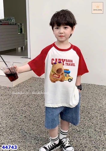 Bộ J&J đỏ Capybara travel