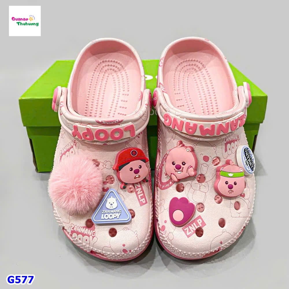 Giày Crocs hồng Loopy